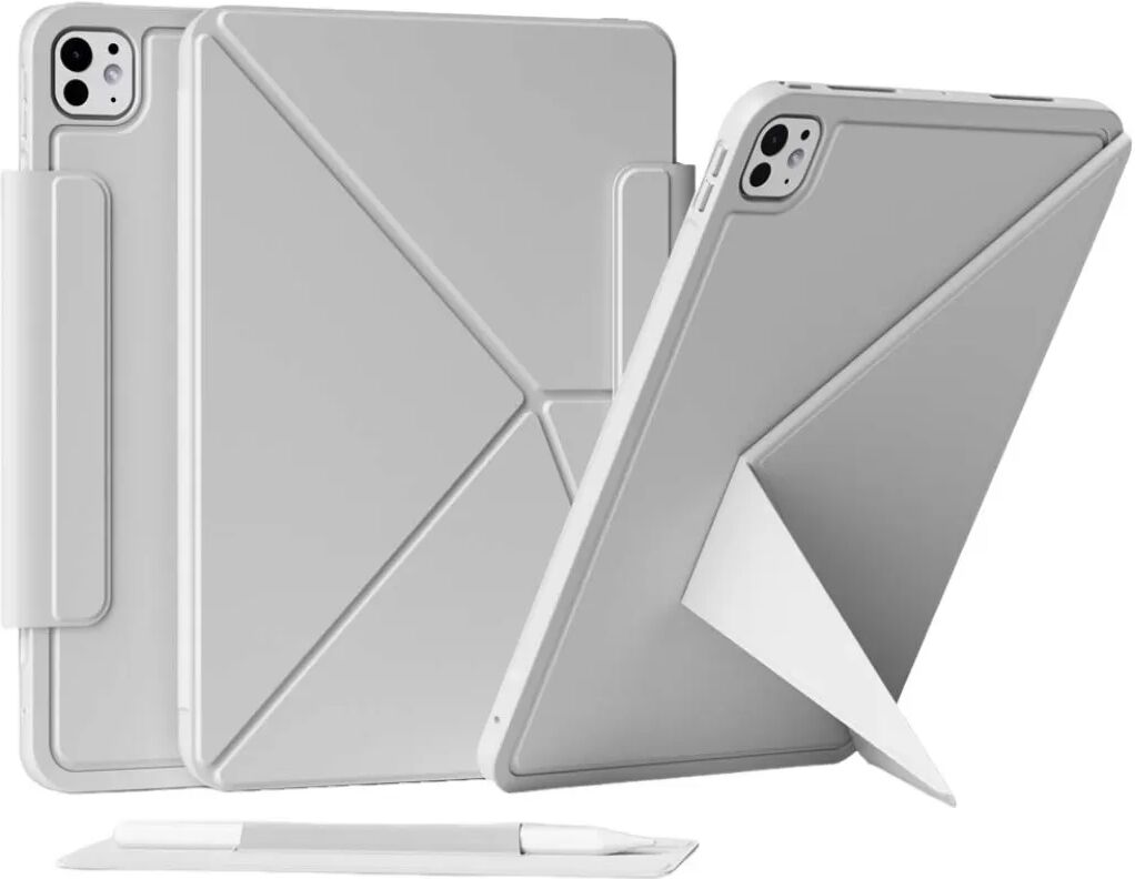 INF Magnetische Doppelseitige Schutzhülle für iPad Pro 11" (2024) - Nebelgrau