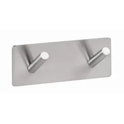 Brillantbad BEASY Kleiderhaken Edelstahl pebürstet 38x115x45 mm für Bad & Küche >> zum Kleben