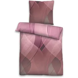 Bettwäsche BIBER brombeere (LB 200x135 cm) - rot - LB 200x135 cm