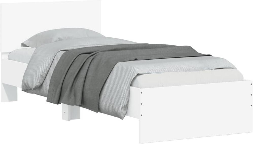 17 Stories Nyleen Bed White Small Single (2'6)