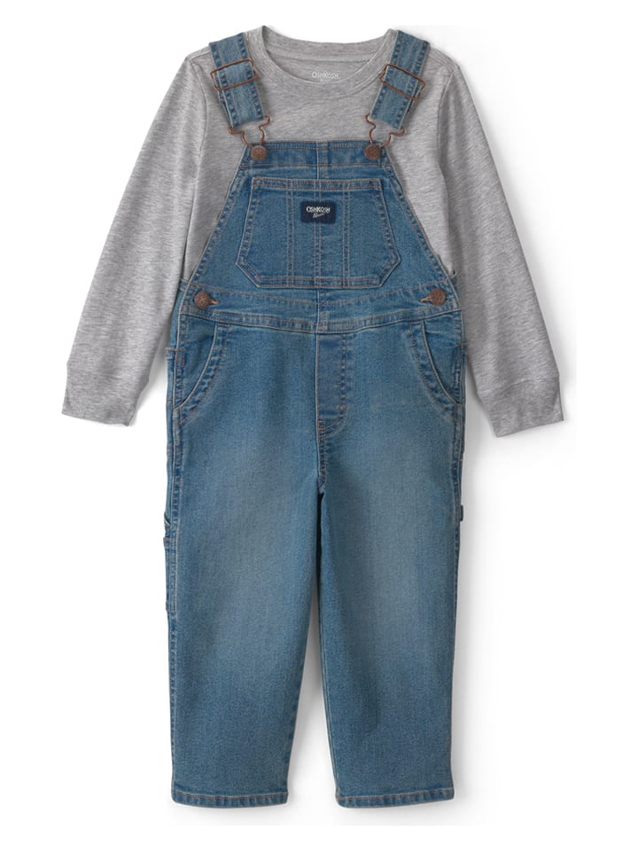 OshKosh 2tlg. Outfit in Blau/ Grau - 98