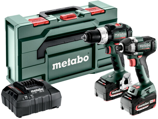 Kit d'outils sans fil Metabo 2.8.8 18VSB 18 LT BL + SSD 18 LT 200 BL ; metaBOX 145 L (685200000)