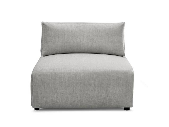 Modulare Sessel für Sofa BOBOCHIC JANA Samt hellgrau