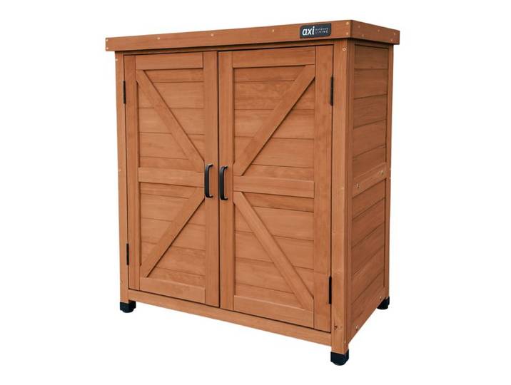 AXI Felix Armoire de jardin en bois marron Armoire Exterieur Armoire à outils pour le jardin avec étagère/ Meuble Exterieur