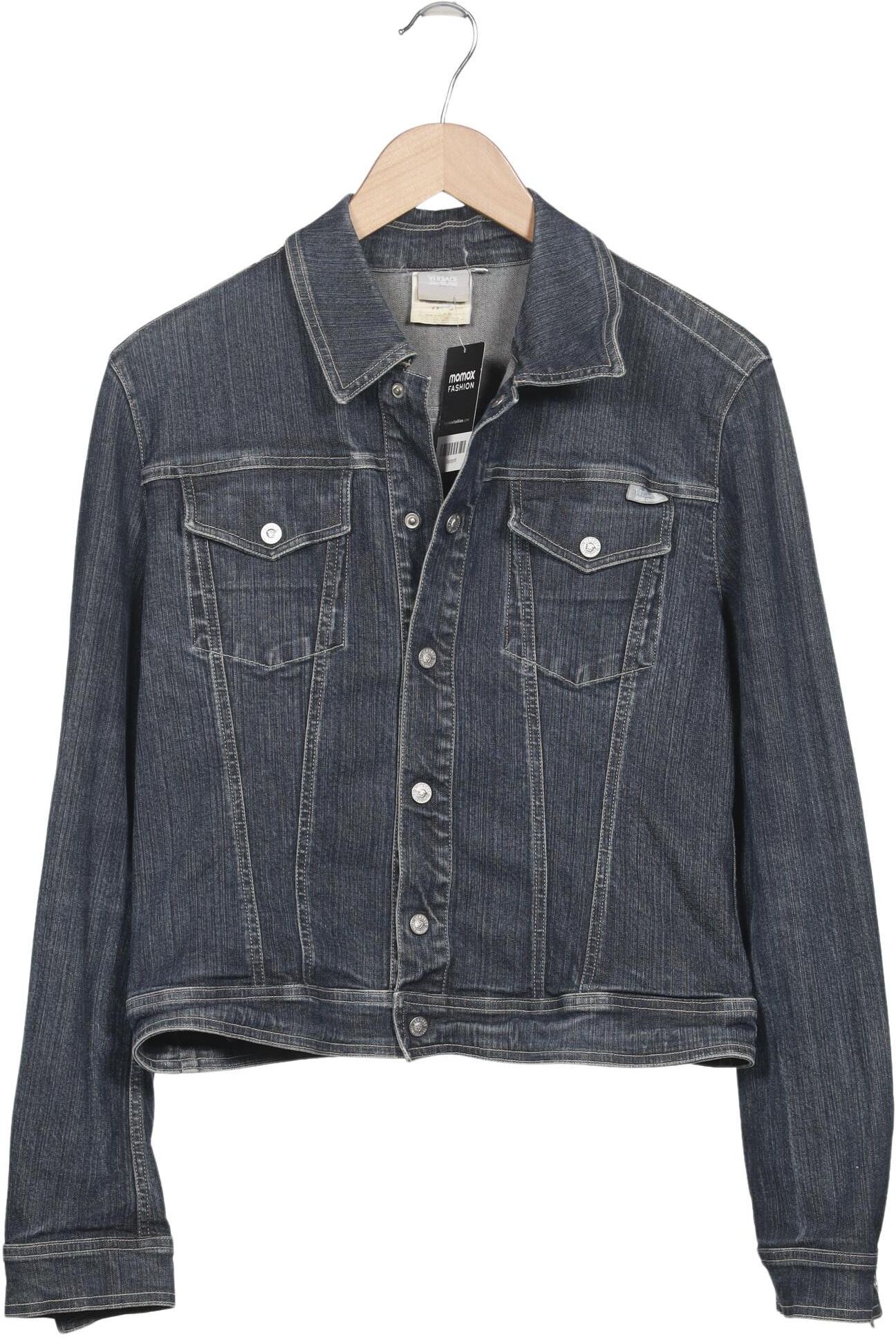 Versace Jeans Couture Damen Jacke, Blau, Gr. L, Baumwolle - Second Hand