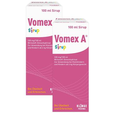 2x Vomex A® Sirup 2x100 ml