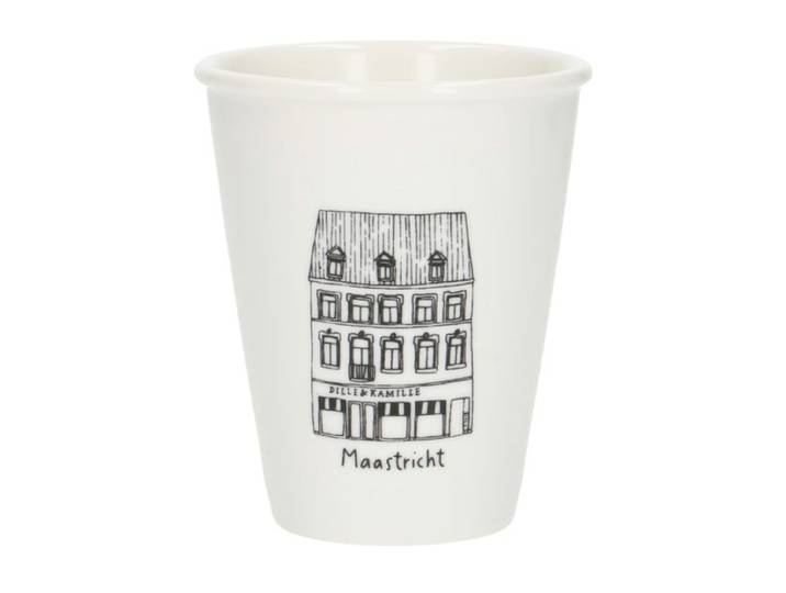 Gevel mok, Maastricht, porselein, 200 ml