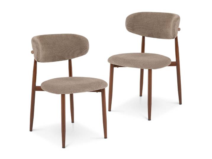 Lot De 2 Chaises Acosta Beige (lot De 2)