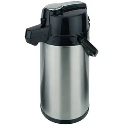 ILSA Thermoskanne mit Druckspender aus Edelstahl und Polypropylen L 1,9