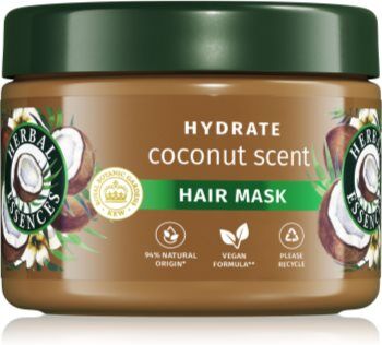 Herbal Essences Coconut Scent Hydrate máscara para cabelo nutrição e hidratação 300 ml. Coconut Scent Hydrate