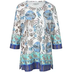 Shirt Trine Green Cotton weiss, 48