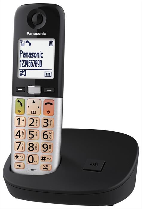 Panasonic Cordless Kx-tgu410exb-nero/silver