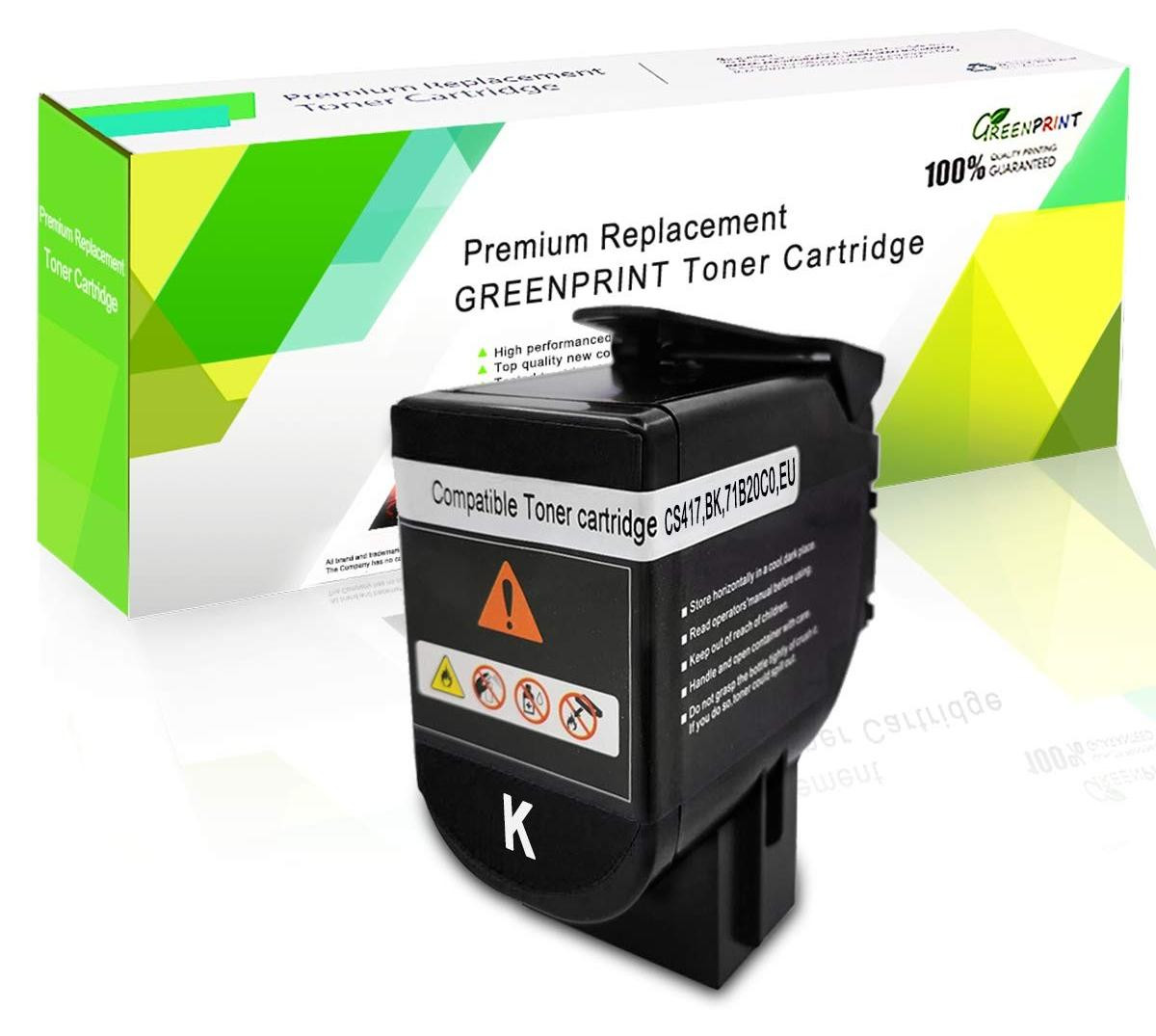Merkloze Compatibele Toner Cartridge voor Lexmark Printers, Zwart, 3000 Pagina's