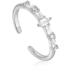 ANIA HAIE - RING - SPARKLE MULTI STONE BAND - silber