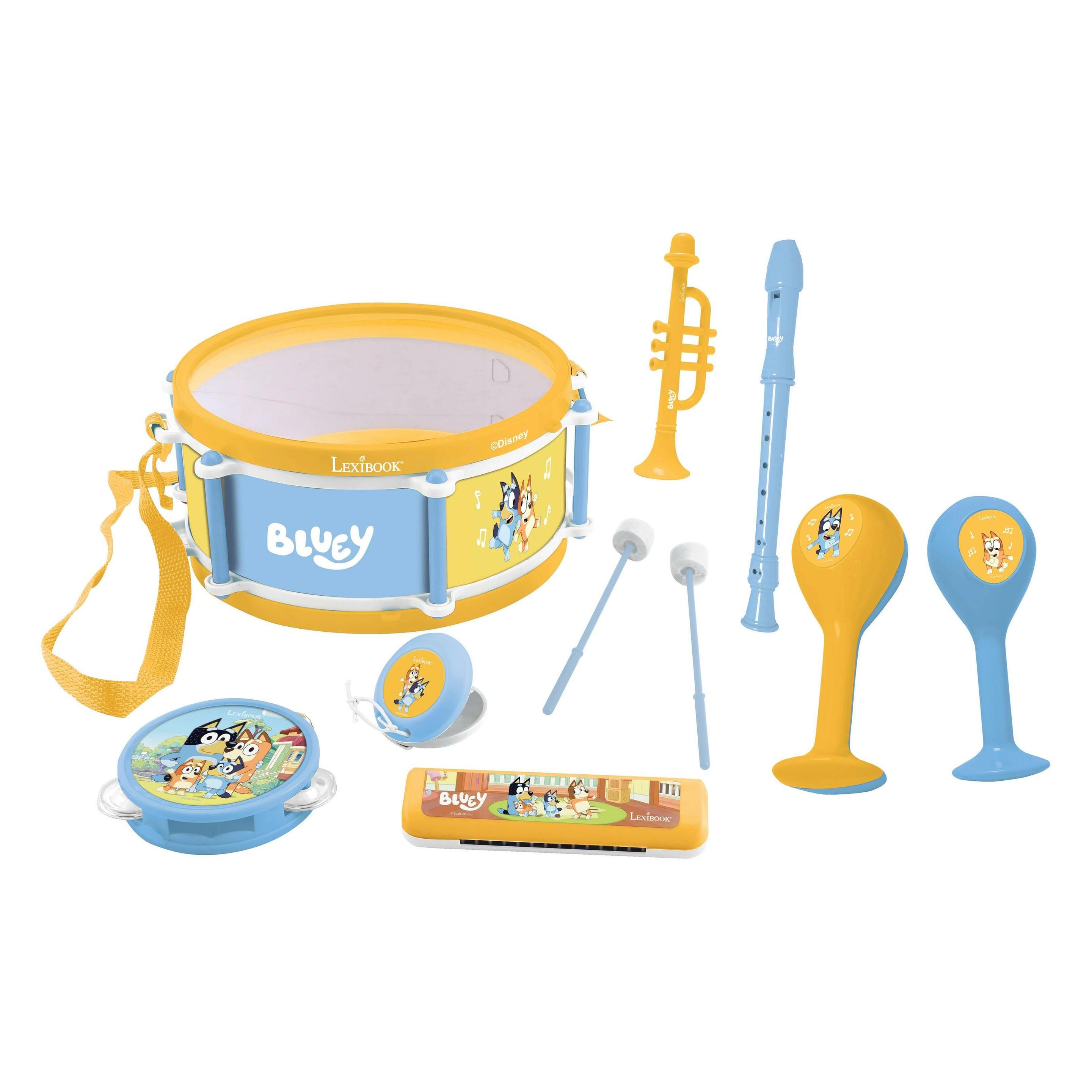 Bluey - musical set with 7 instruments (89029) (89029)