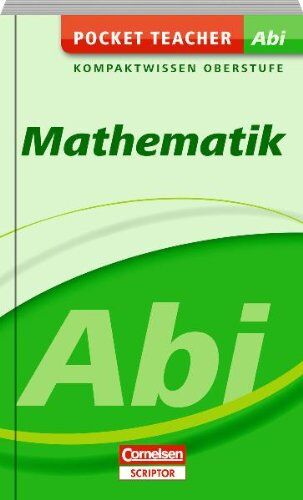 Roland Zerpies - Pocket Teacher Abi Sekundarstufe II Mathematik - Preis vom 19.10.2026 19:33:35 h