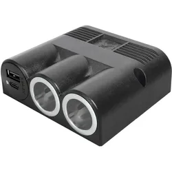 ProCar, Fahrzeug Werkzeug, Steckdose Aufbaudreifachsteckdose mit USB C/A Doppelsteckdose