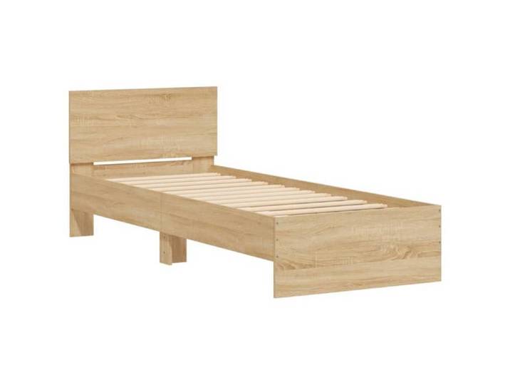 Remise Lit 1 personne Cadre de lit simple sans m Cadre de lit - sans matelas - avec lumières LED 90 x 190cm 25445736kts67w