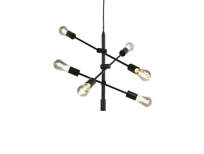 Suspension industrielle intelligente noire avec 6 WiFi ST64 -