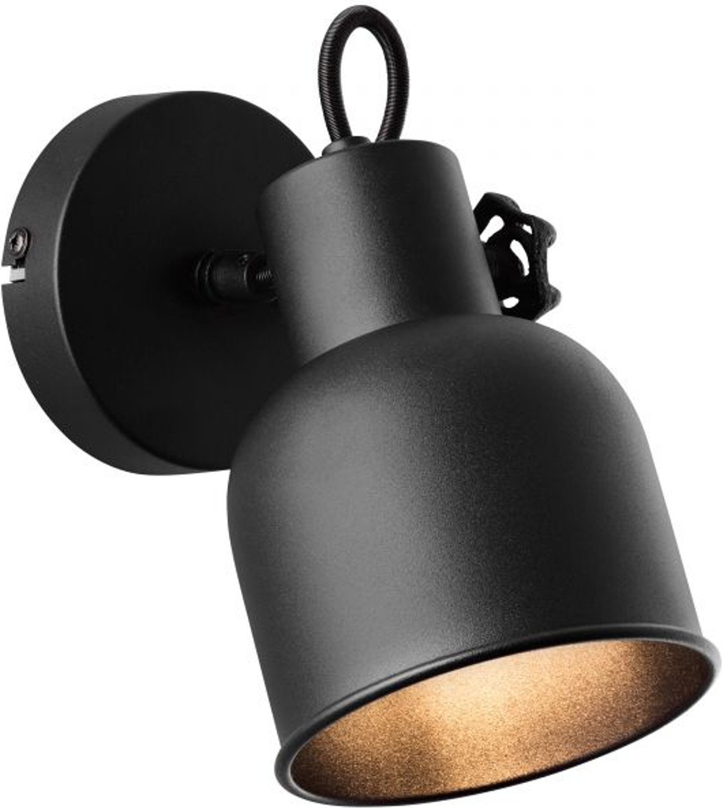 Brilliant Wandlampje Rolet Zwart