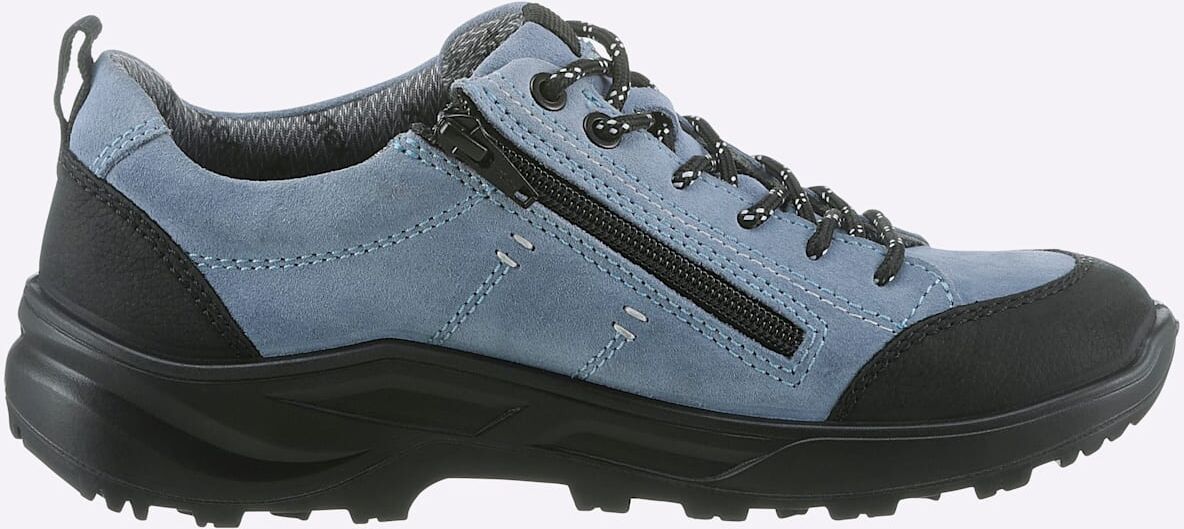 Schnürschuh JOMOS, Damen, Gr. 42, Textil, blau (hellblau), Veloursleder, Schuhe Schnürschuh hellblau 42, Textil