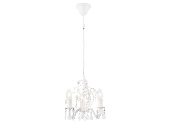 lux.pro Kronleuchter Luzern, Weiß, Metall, E14, 26x140x26 cm, Lampen & Leuchten, Innenbeleuchtung, Kronleuchter