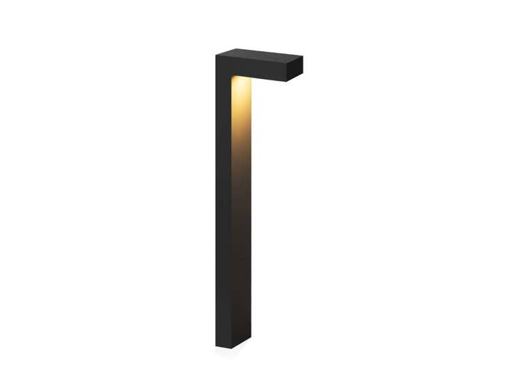 Potelet LED asymétrique Asker, 55 cm, noir - Norlys - Terrasse - Aluminium