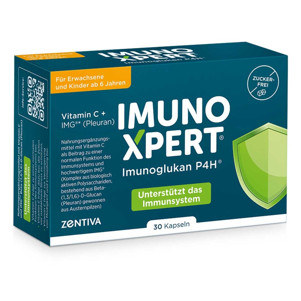 Zentiva Pharma GmbH ImunoXpert 30 Kapseln Vitamin C + Beta-Glucan 20368452