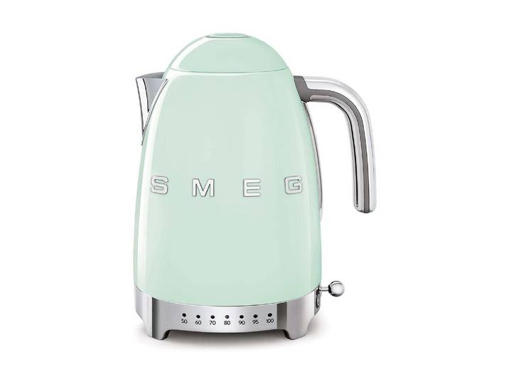 SMEG Wasserkocher KLF04PGEU , grün (hellgrün), B:22,6cm H:27,5cm T:17,1cm, Wasserkocher, Wasserkocher