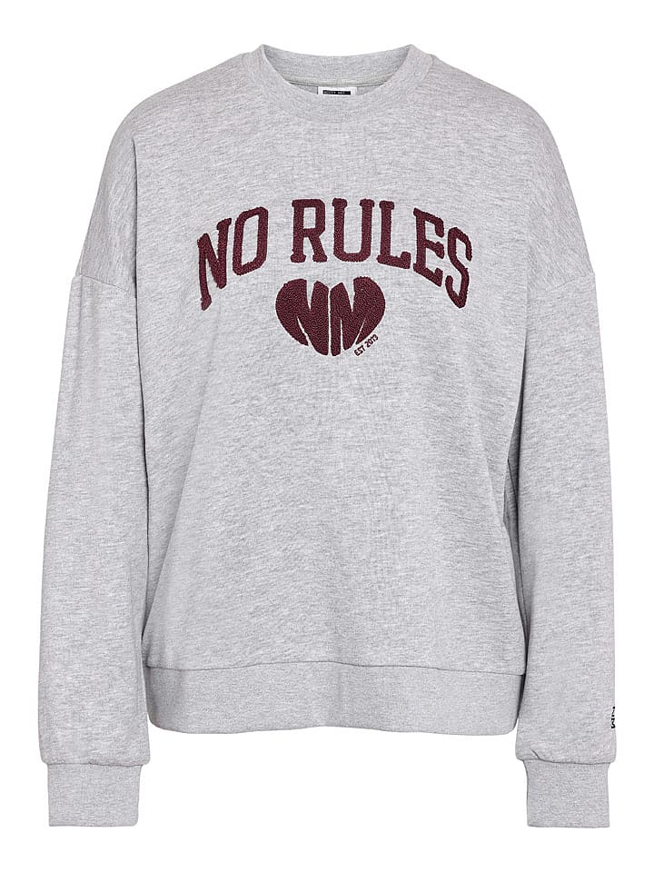 Noisy may Sweatshirt "Soco" in Hellgrau - S