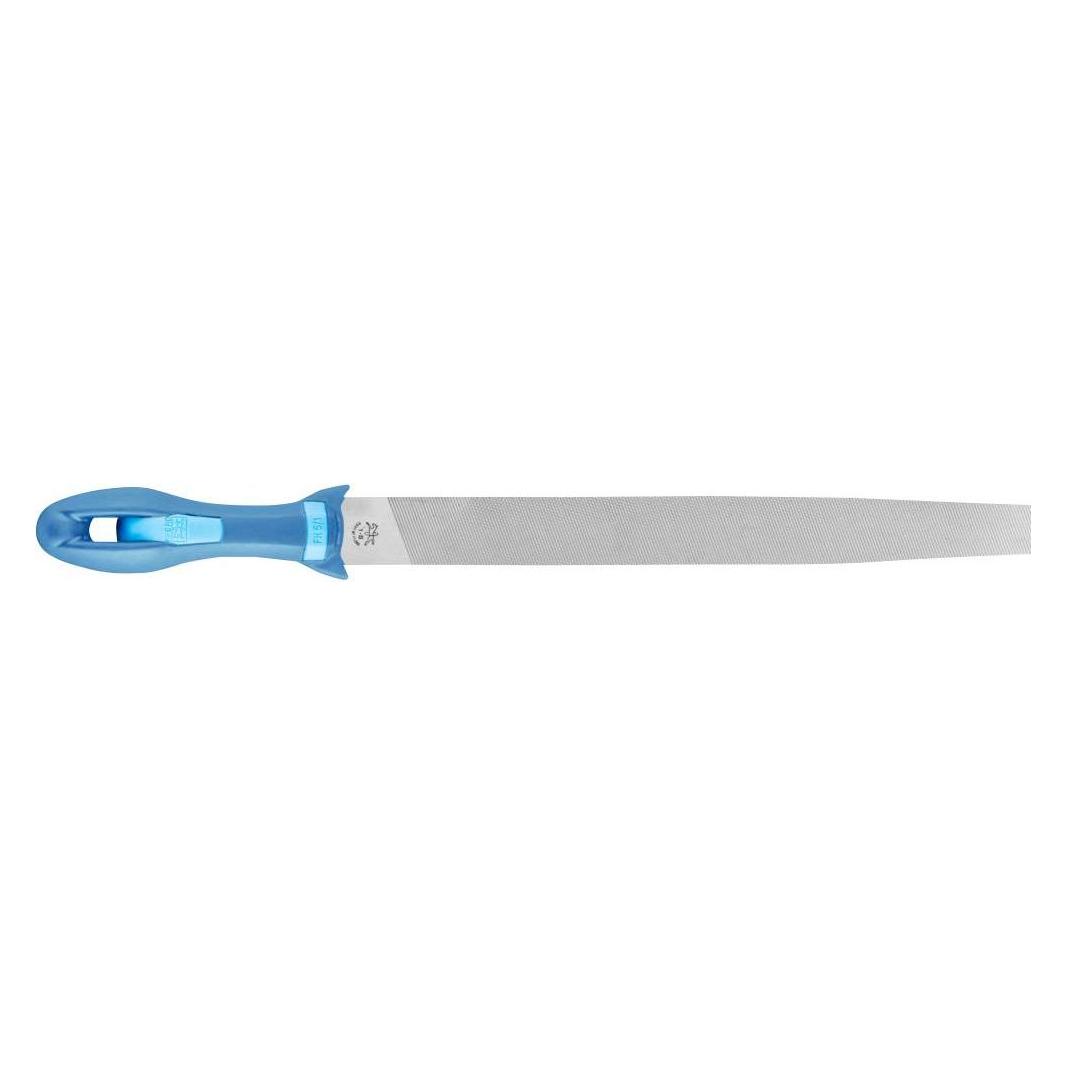 Pferd Werkstattfeile Flachspitz Hieb 1 inkl. Ergonomie-Feilenheft für grobe Zerspanung & Schruppen (300 mm) (11216306)