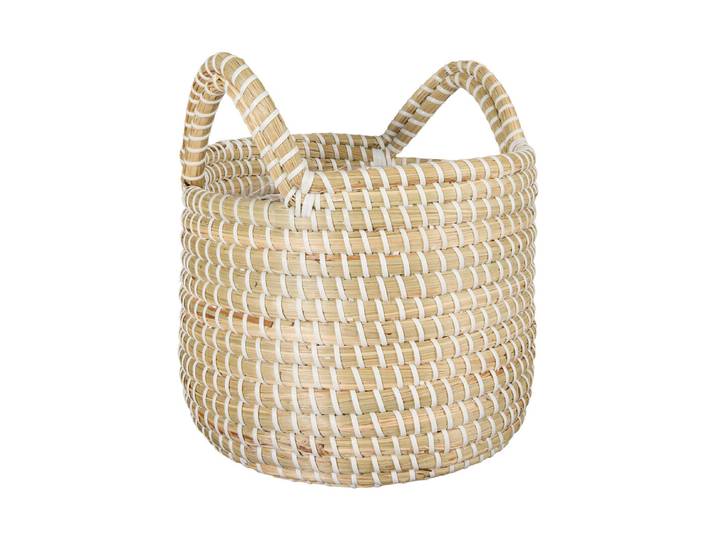 Übertopf Korb Ø22xH18.5cm Weiss