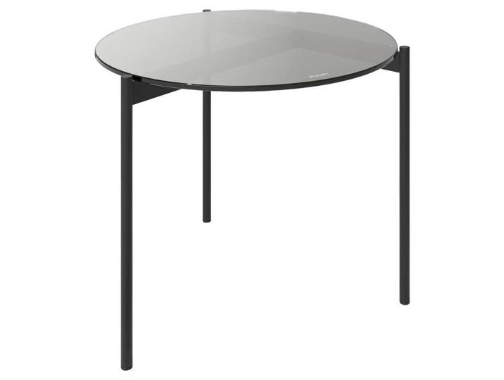 Joop! Beistelltisch, Glas, rund, Rundrohr, 60x45x60 cm, Blauer Engel, Goldenes M, Emas, Wohnzimmer, Wohnzimmertische, Beistelltische, Beistelltisch Glas