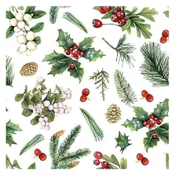 Ambiente, Servietten, Serviette "Winter" 25 x 25 cm 20er Packung (20 Stk., 25 x 25 cm)