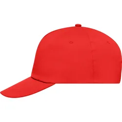 Myrtle Beach Unisex 5-Panel Promo Kappe verstärkt Klassische Cap MB001 signal red one size
