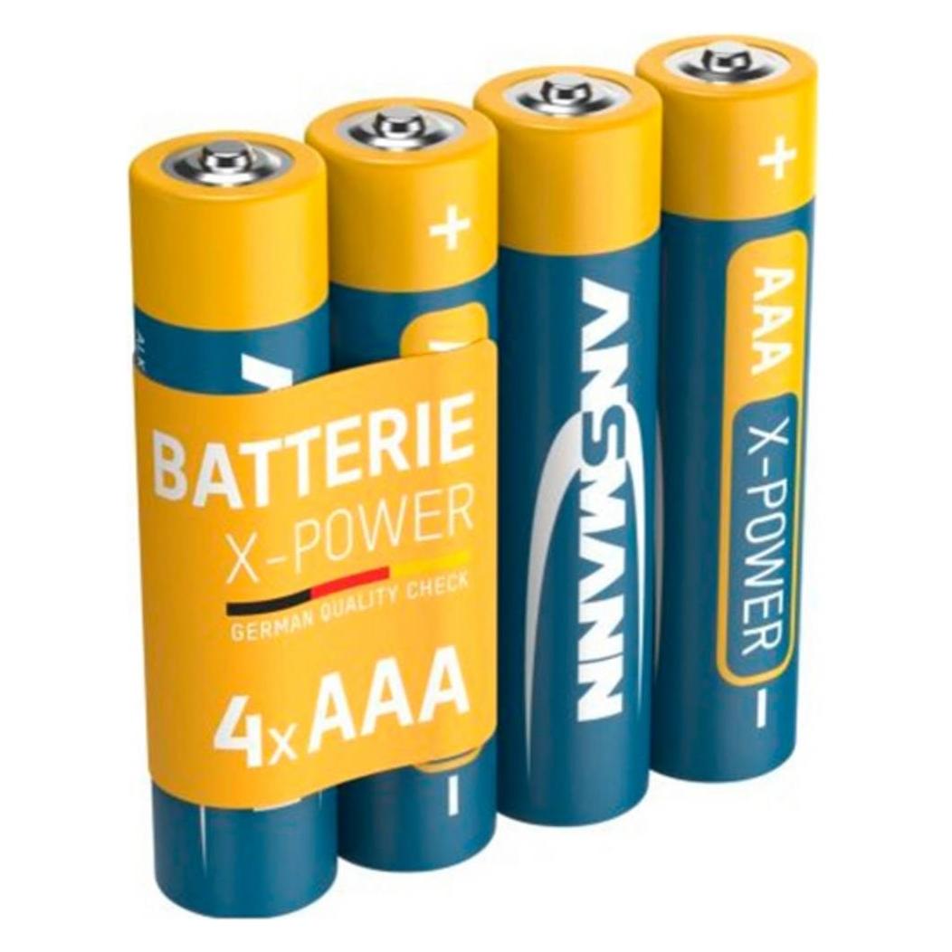 Ansmann X-Power Alkaline Batterie Micro AAA / LR03 (4 Stk., AAA, 1300 mAh) (1521-0007)