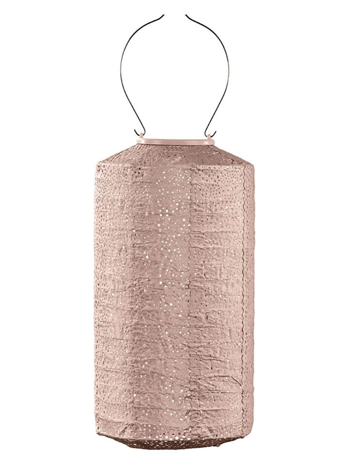 Lumiz LED-Solarlaterne ''Paisley Cylinder'' in Beige - (H)33 x Ø 18 cm - onesize