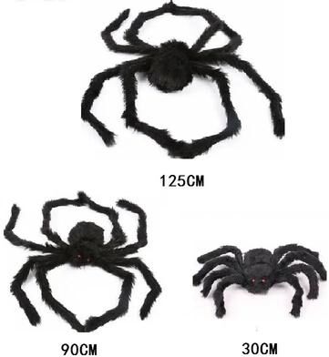 Uplift Treasures Giant Plush Spider Halloween Decoration 3pcs Spider a