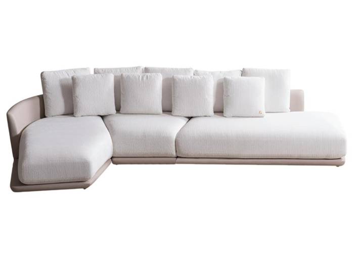 JVmoebel Ecksofa Weißes Designer Modulsofa in modernem L-Form-Design