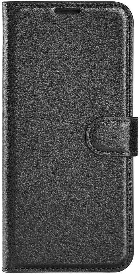 OPPO A17 EIDERWOOD Kunstlæder Cover m. Kortholder & Ståfunktion - Sort