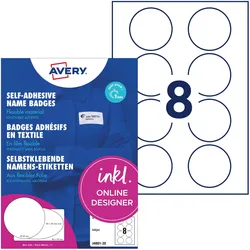 Avery, Etiketten, Inkjet Namensetiketten