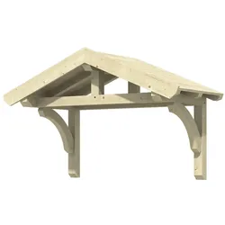Skan Holz Design-Vordach Stettin-farblich unbehandelt Typ 1