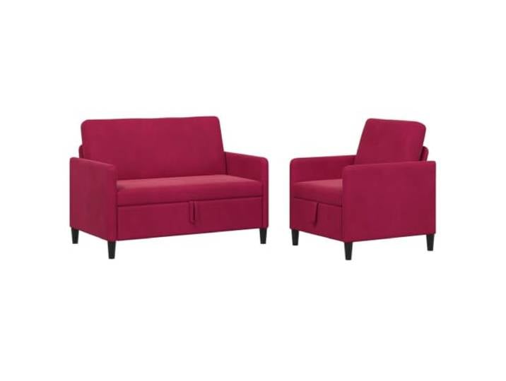 Coespram 2-Teiliges Sofaset mit Stauraum Weinrot Polstergarnitur 2 Stk. Praktisches Polstermöbel Set mit hochklappbarem Sitzstauraum für Wohnzimmer, abnehmbarem Bezug und stabilen Füßen.