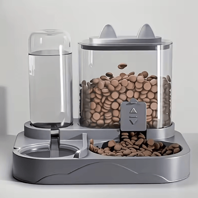 Inspire Curations DuoFlow 2 in 1 Automatic Pet Feeder & Water Dispenser 1 Pcs Blue one Size