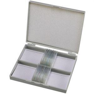 Bresser Dauerpräparat Set, Pilze, Pflanzen, 25 Stück