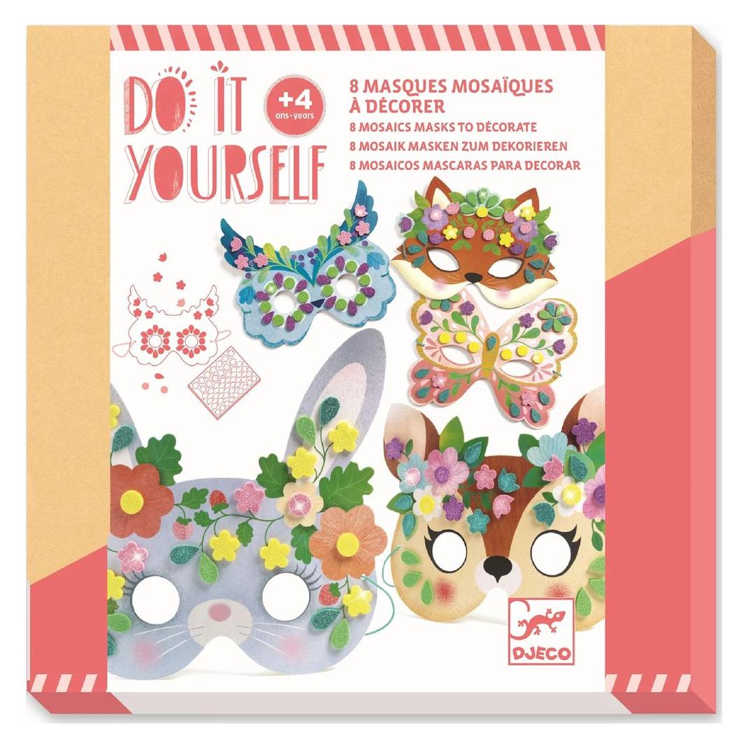 Djeco DIY - Mosaik Masken Waldtiere (DJ07936)