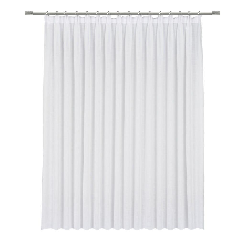 Esposa Tagesvorhang , Naturfarben , Textil , Uni , 300x145 cm , AZO-frei, Bsci, Oeko-Tex® Standard 100 , für Stange und Schiene geeignet, mit Kombiband , Heimtextilien, Vorhänge, Fertigvorhänge, Tagesvorhänge