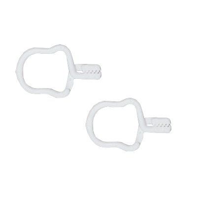 Wäscheklammern RUCO "Clip", weiß, B:2cm H:0,5cm L:4cm, Kunststoff, Halteklammern, Handtuch-Aufhänger, Kunststoff, 30-teilig