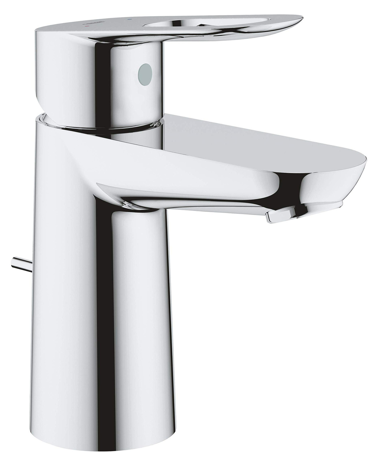 Dripio Wasbakmengkraan groot model chroom met afvoerset en waterbesparende functie