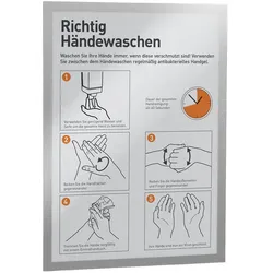 DURABLE Magnetrahmen DIN A3 selbstklebend DURAFRAME silber - 2 Stück